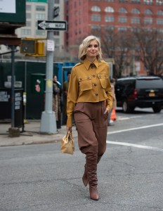 Street style at New York Fashion Week Women's Fall 2019