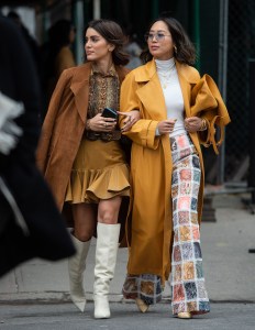 Street style at New York Fashion Week Women's Fall 2019