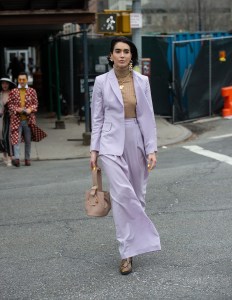 Street style at New York Fashion Week Women's Fall 2019
