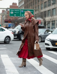 Street style at New York Fashion Week Women's Fall 2019