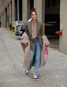 Street style at New York Fashion Week Women's Fall 2019