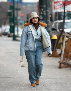 Street style at New York Fashion Week Women's Fall 2019