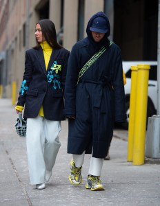 Street style at New York Fashion Week Women's Fall 2019