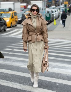 Street style at New York Fashion Week Women's Fall 2019