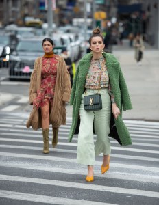 Street style at New York Fashion Week Women's Fall 2019