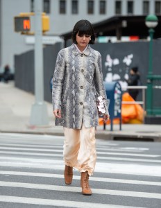 Street style at New York Fashion Week Women's Fall 2019