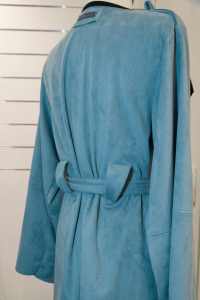A detail of Mylène L’Orgouilloux’s zero waste trench coat.