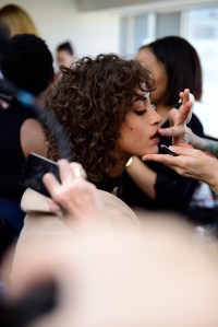 Backstage at Tibi RTW Fall 2019