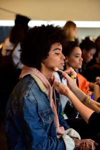 Backstage at Tibi RTW Fall 2019
