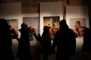 The scene at the exhibit.