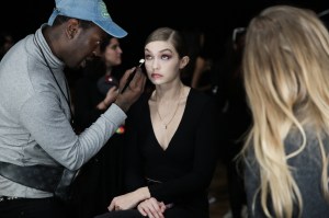 Backstage at Tom Ford RTW Fall 2019