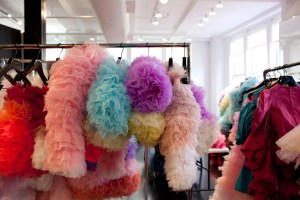 Inside the preview for the Tomo Koizumi Fall 2019 show.