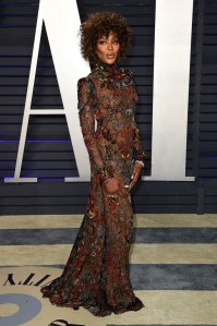 Naomi Campbell wearing Alexander McQueen