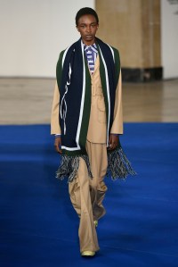 Model on the catwalk