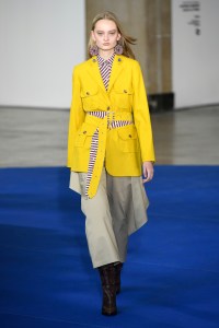 Model on the catwalk