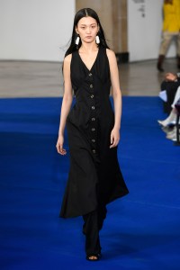 Model on the catwalk