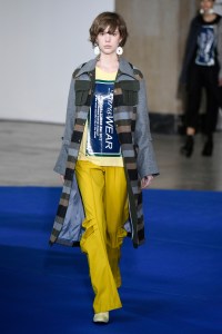 Model on the catwalk