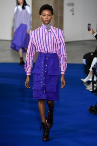 Model on the catwalk