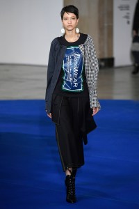 Model on the catwalk