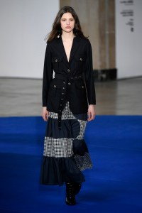 Model on the catwalk