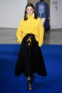 Model on the catwalk
