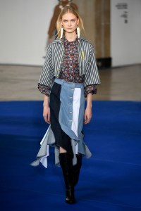Model on the catwalk