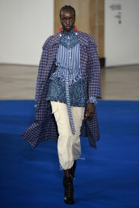 Model on the catwalk