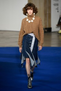 Model on the catwalk