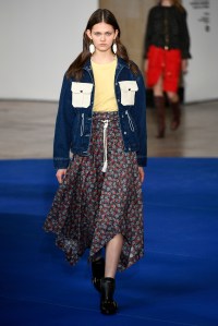 Model on the catwalk