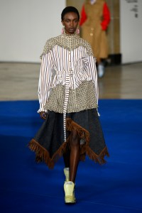 Model on the catwalk