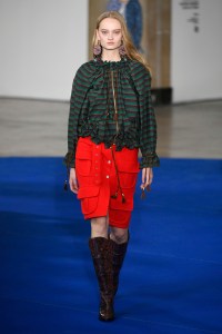 Model on the catwalk