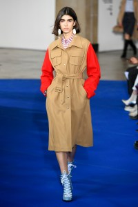 Model on the catwalk