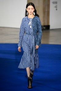Model on the catwalk