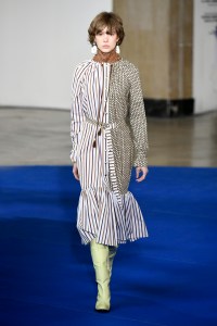 Model on the catwalk