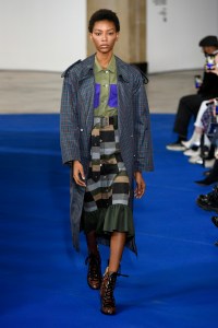 Model on the catwalk