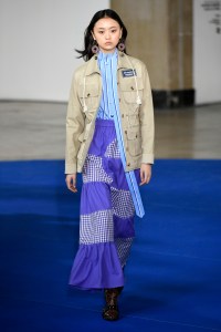Model on the catwalk
