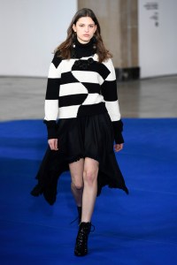 Model on the catwalk