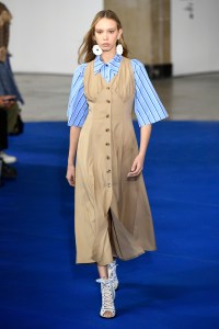 Model on the catwalk