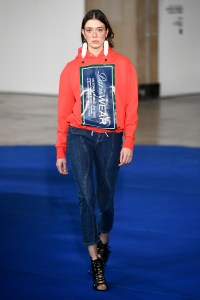 Model on the catwalk