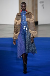 Model on the catwalk