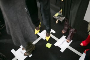 Backstage at Victoria Beckham RTW Fall 2019