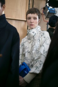 Backstage at Victoria Beckham RTW Fall 2019