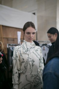 Backstage at Victoria Beckham RTW Fall 2019