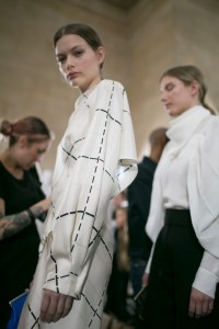 Backstage at Victoria Beckham RTW Fall 2019