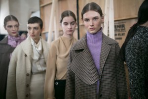 Backstage at Victoria Beckham RTW Fall 2019