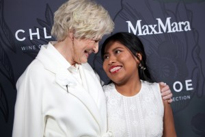 Glenn Close and Yalitza Aparicio