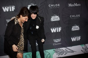 Nia Vardalos and Diane Warren