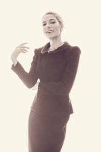 Elaine Irwin in Zac Posen RTW Fall 2019
