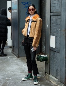 Street style at New York Fashion Week Fall 2019