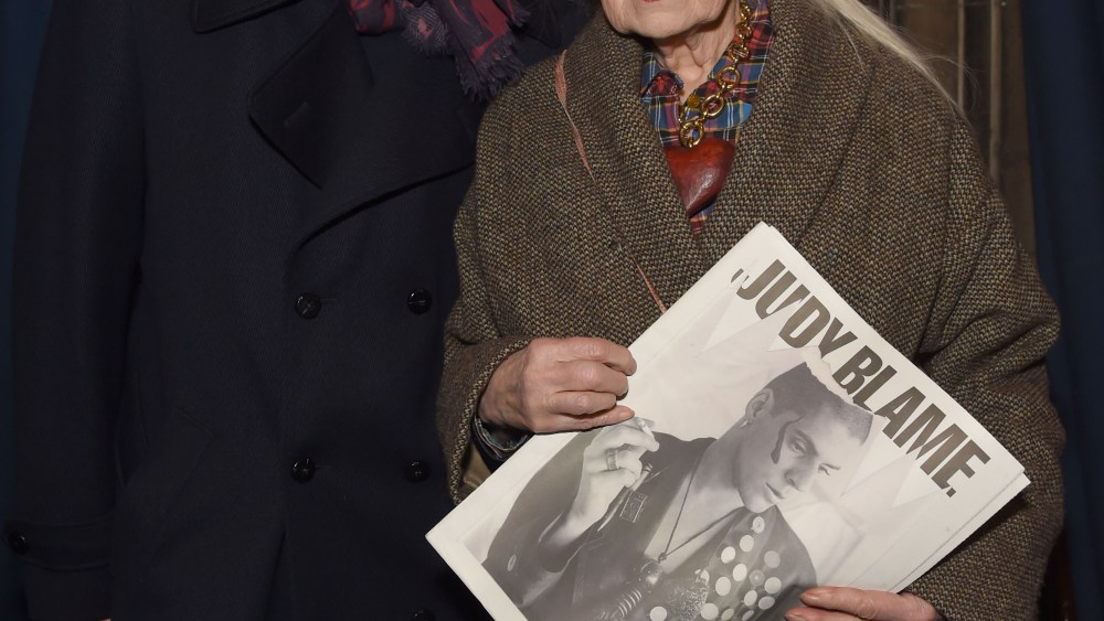 Andreas Kronthaler and Vivienne Westwood attend a memorial for Judy Blame at Union Chapel on March 11, 2019 in London, England.Photo by Dave Benett